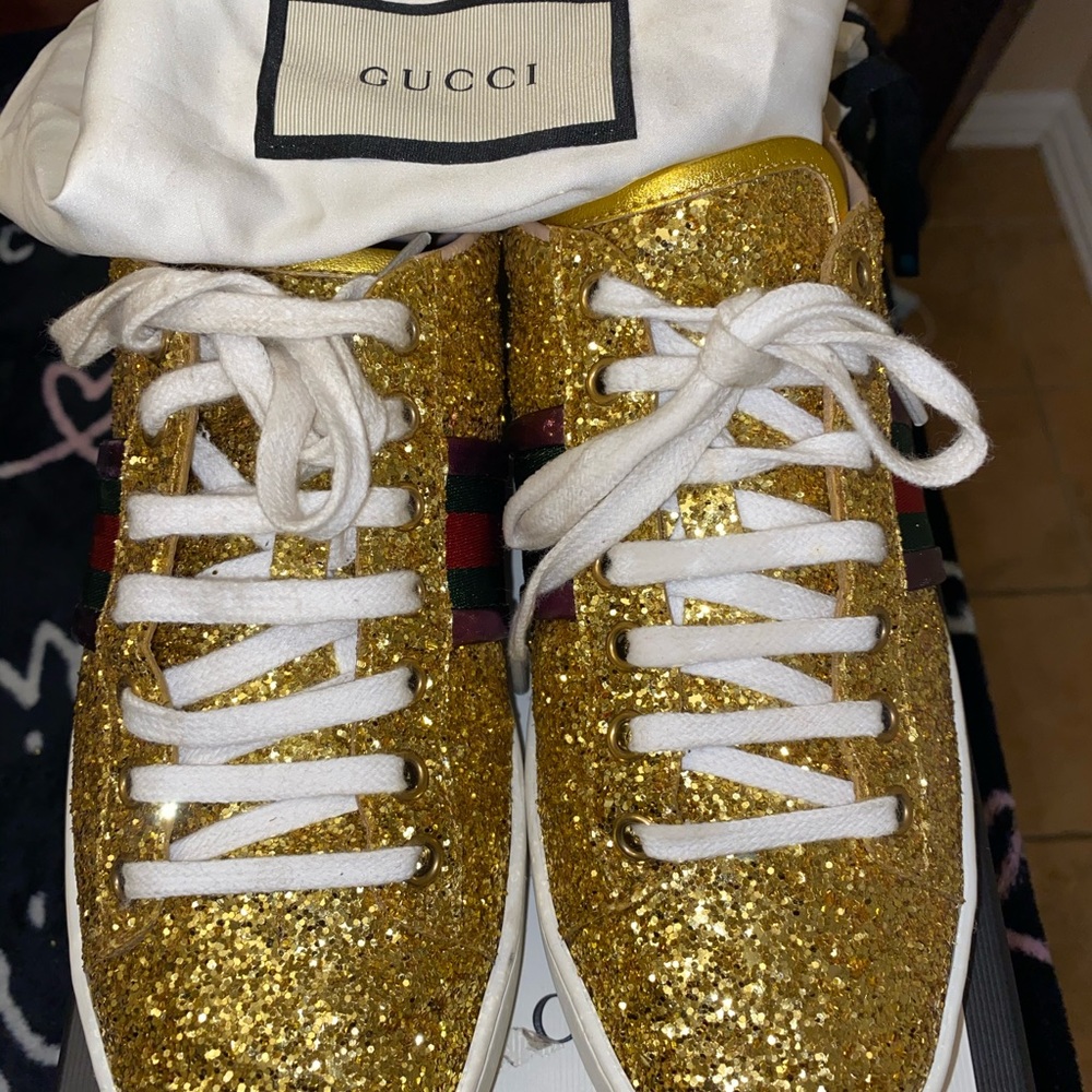 Gucci Ace glitter sneakers